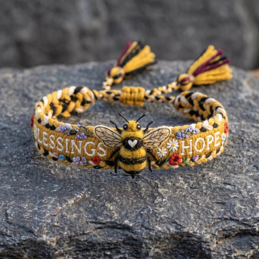 🌼Blessings & Hope 🐝2026 Limited Edition Handmade Honey Bee Woven Bracelet