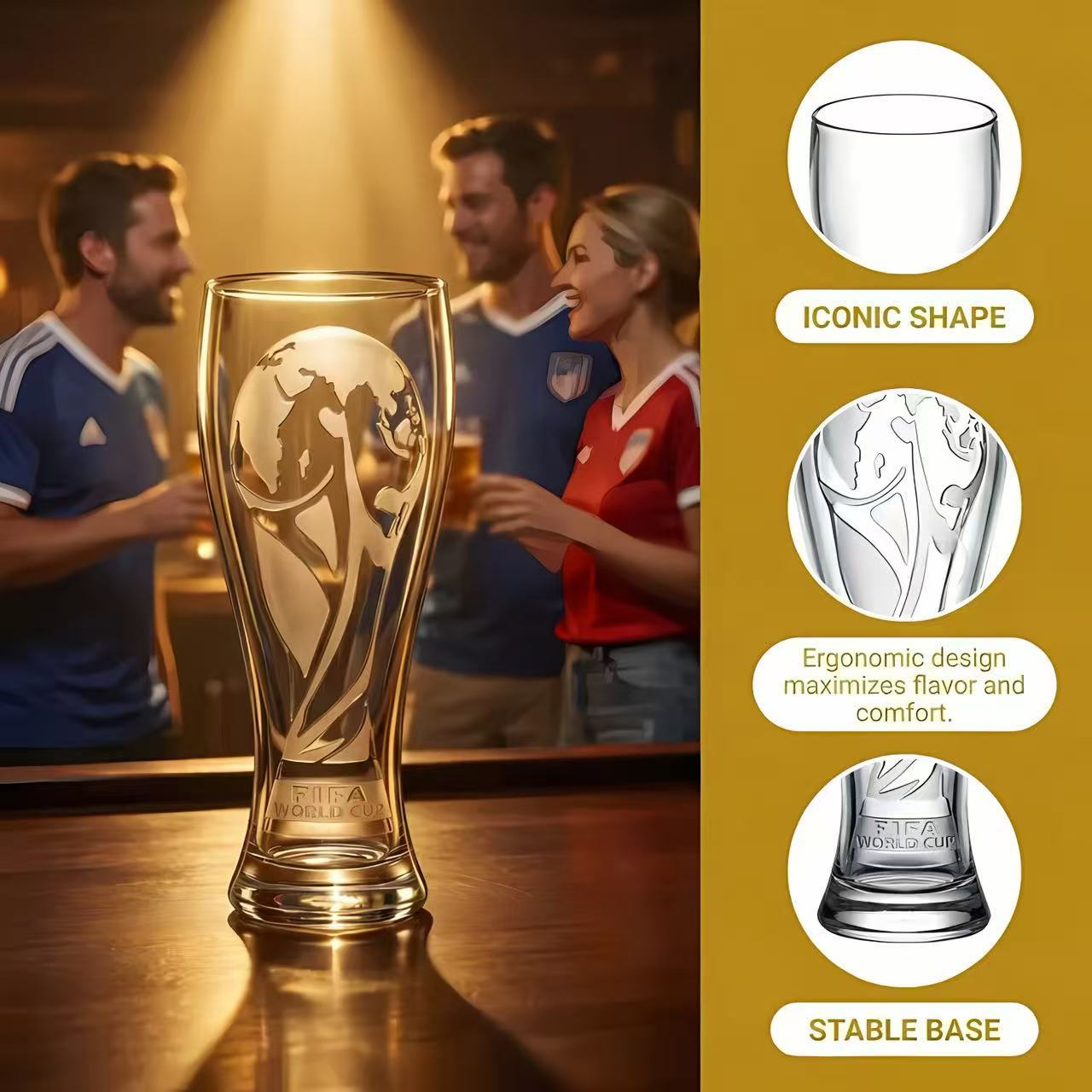 🥳2026 HOT SALE🥳💞50K+ SOLD!🏆🍺 50% OFF! Football Beer Glass With bottle opener ⚽✨