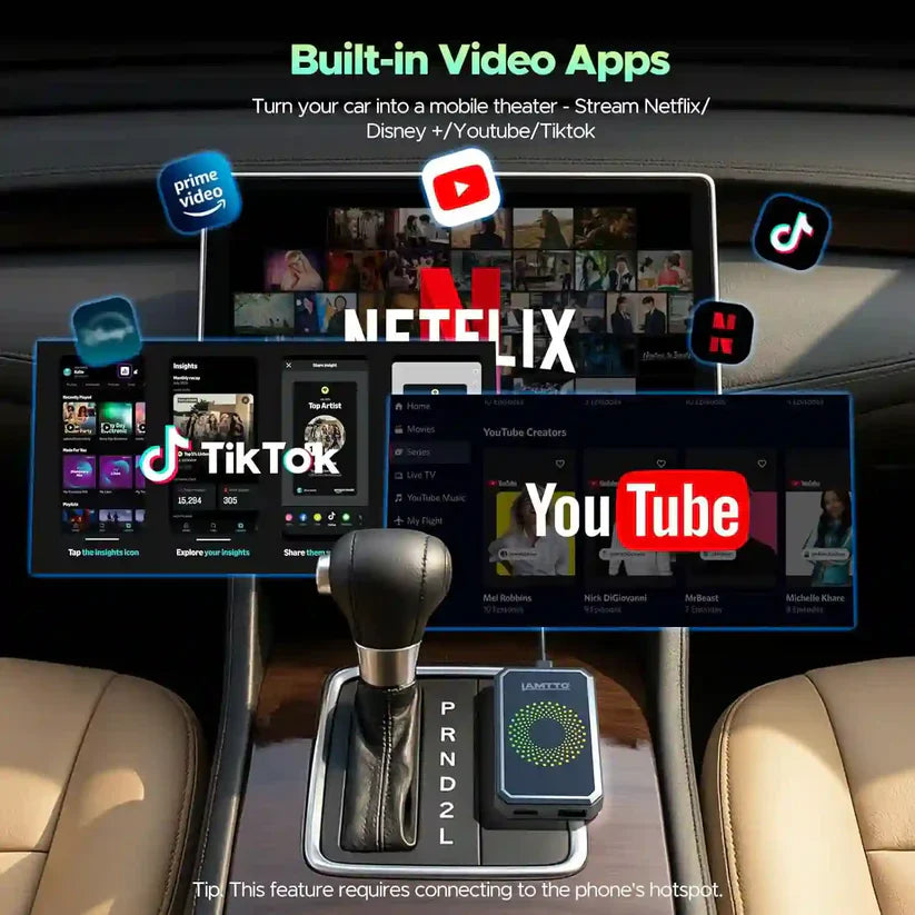 3-in-1 Wireless CarPlay Adapter -Stream In-Car Entertainment Anywhere